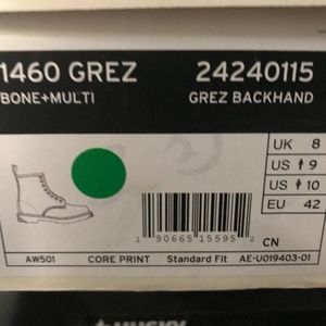 dr martens x grez 1460 boots in tattoo print